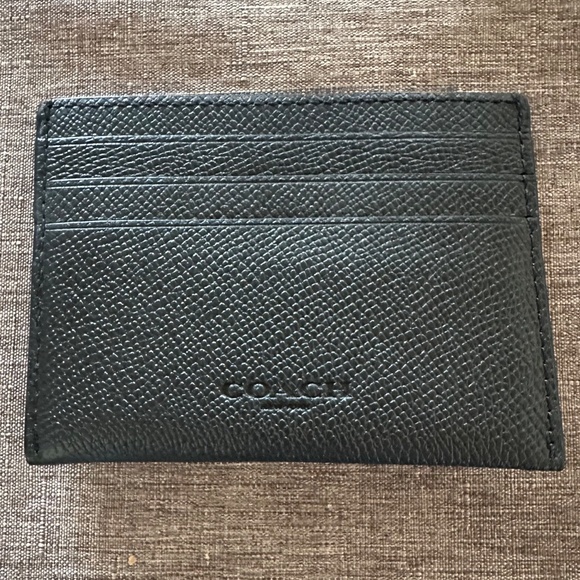COACH CARD CASE BLACK BRAND NEW - Picture 5 of 7